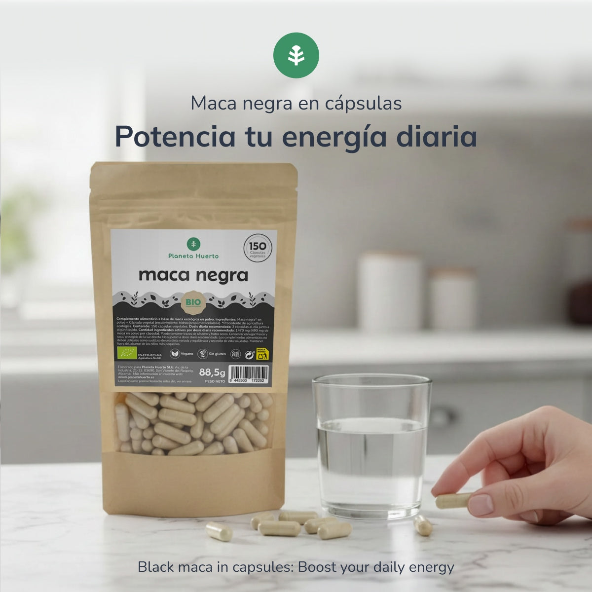 Maca Negra BIO Planeta Huerto 150 cápsulas