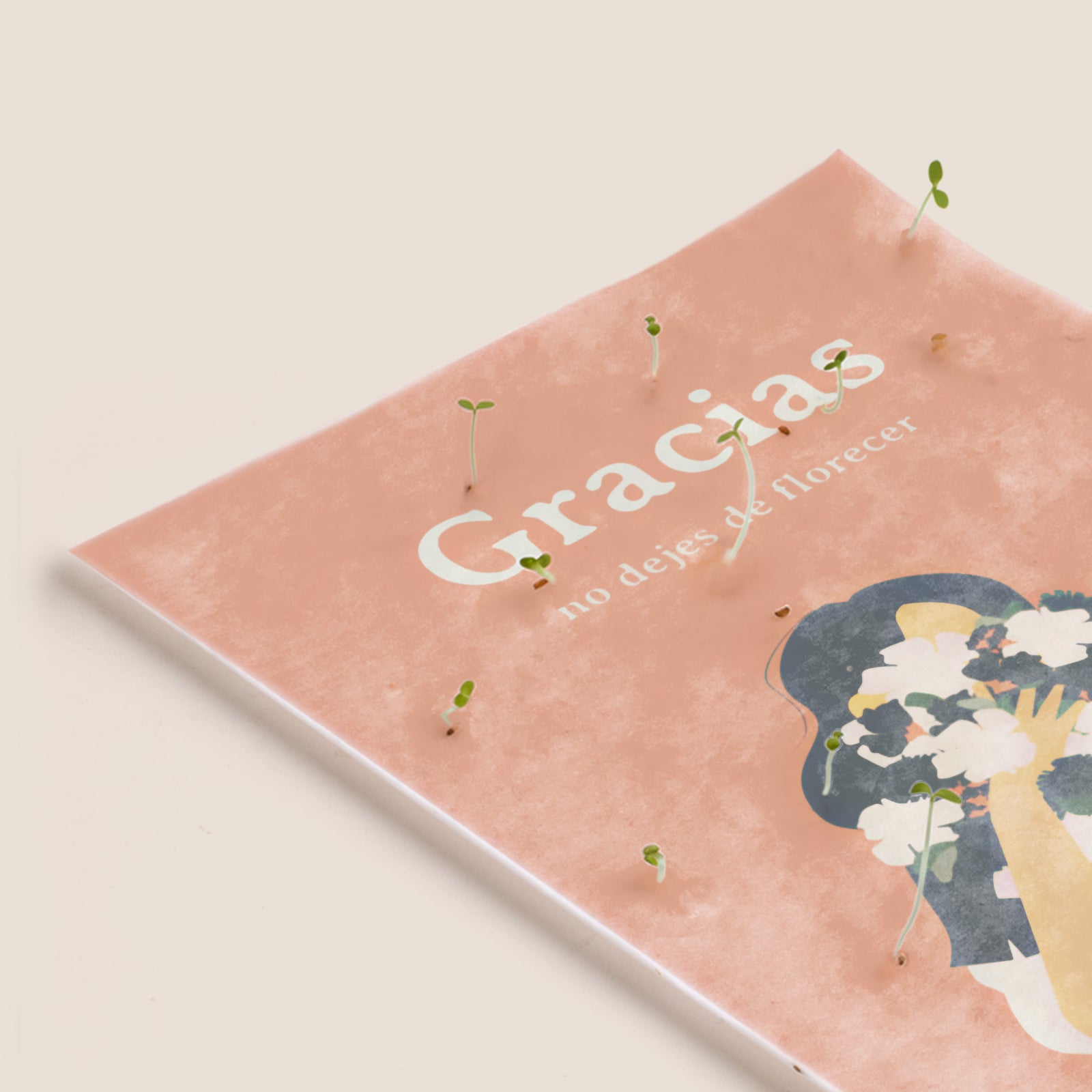 Postal Plantable "Gracias" Semillas de Manzanilla | Regalo Original para Agradecer con Sobre - Resetea_2
