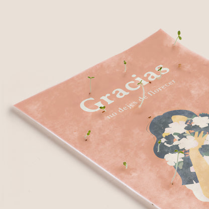 Postal Plantable "Gracias" Semillas de Manzanilla | Regalo Original para Agradecer con Sobre - Resetea_2