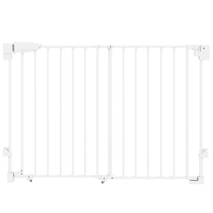 Pawhut Barrera De Seguridad Para Perros, Ancho 74,5-111,5 Cm Con Pestillo Blanco_0