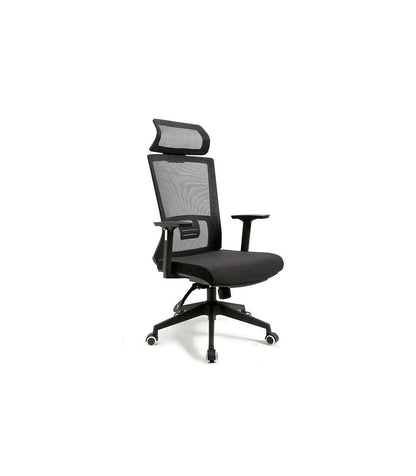 Silla Despacho Giratoria Elevable Acabado Negro, 63 Cm(ancho) 118-126 Cm(altura) 60cm(fondo)_5