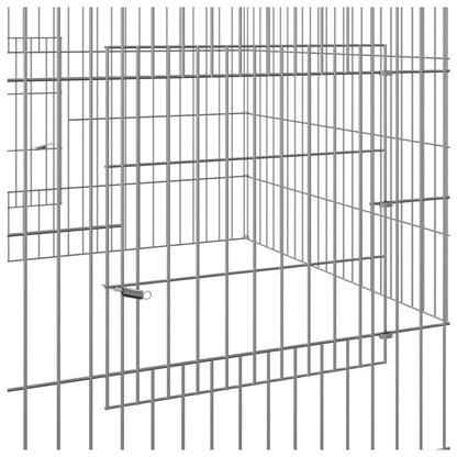 Vidaxl Jaula Para Conejos Hierro Galvanizado 110x110x55 Cm_5