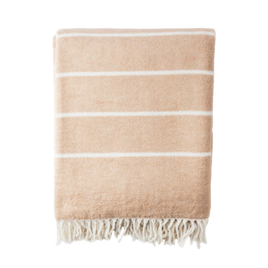 Manta 130x170cm 320gsm 60% Algodon 40% Acrilico Beige Benetton