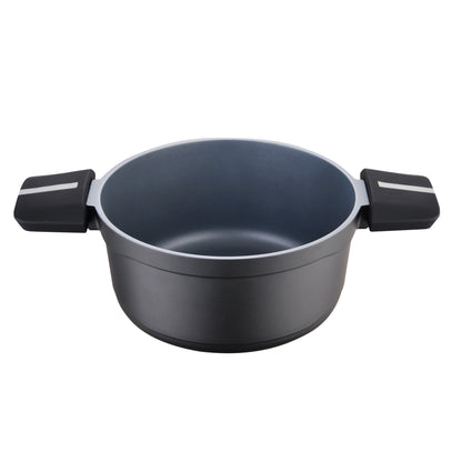 Cacerola 24x12cm Alu Fundido Ind C/tapa Bistro Grey