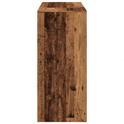 Mesa Bar Con Estante Madera Envejecida 124x46x103,5 Cm_3