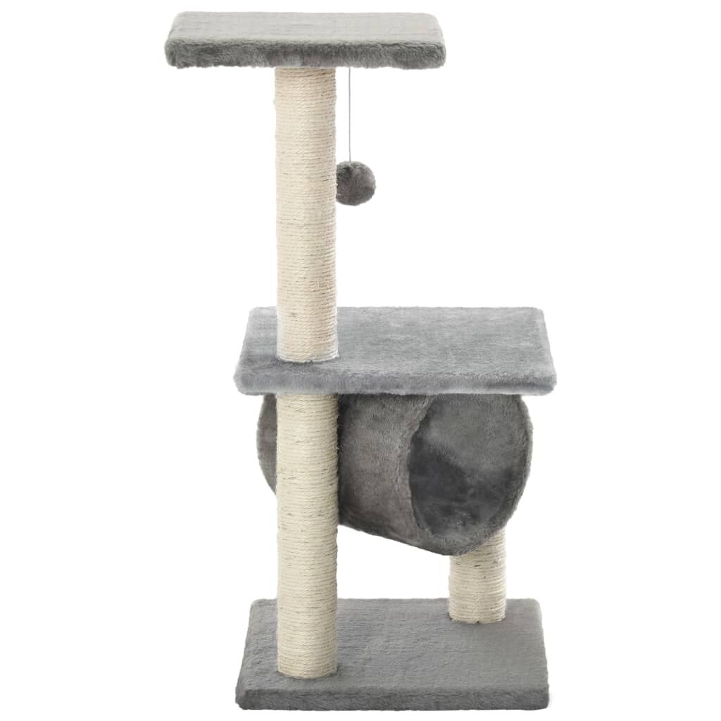 Vidaxl Rascador Para Gatos Con Poste Rascador De Sisal 65 Cm Gris_2