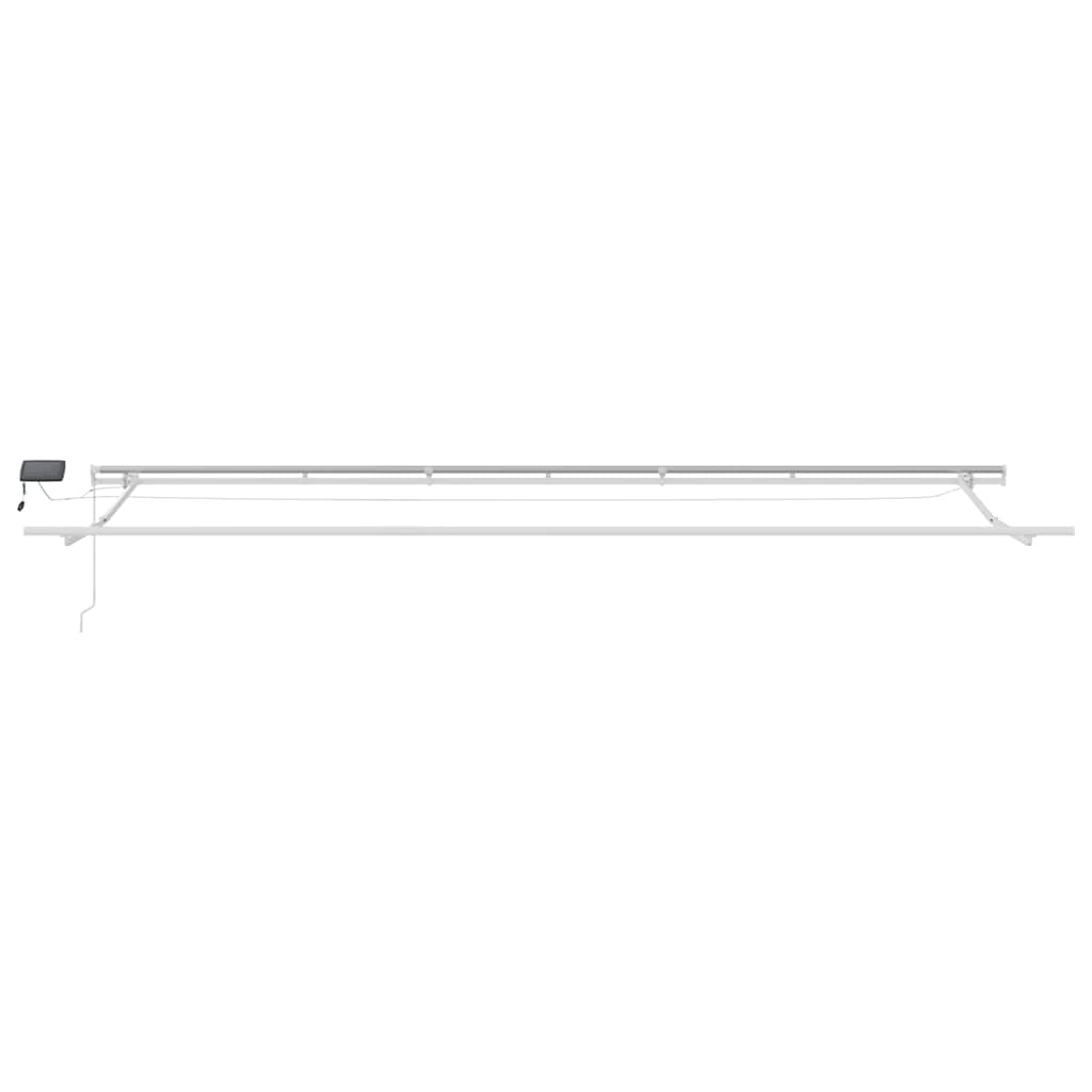 Toldo Retráctil Manual Con Luces Led Burdeos 600x300 Cm_5