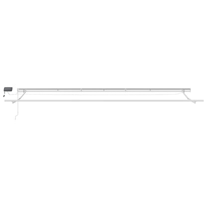 Toldo Retráctil Manual Con Luces Led Burdeos 600x300 Cm_5