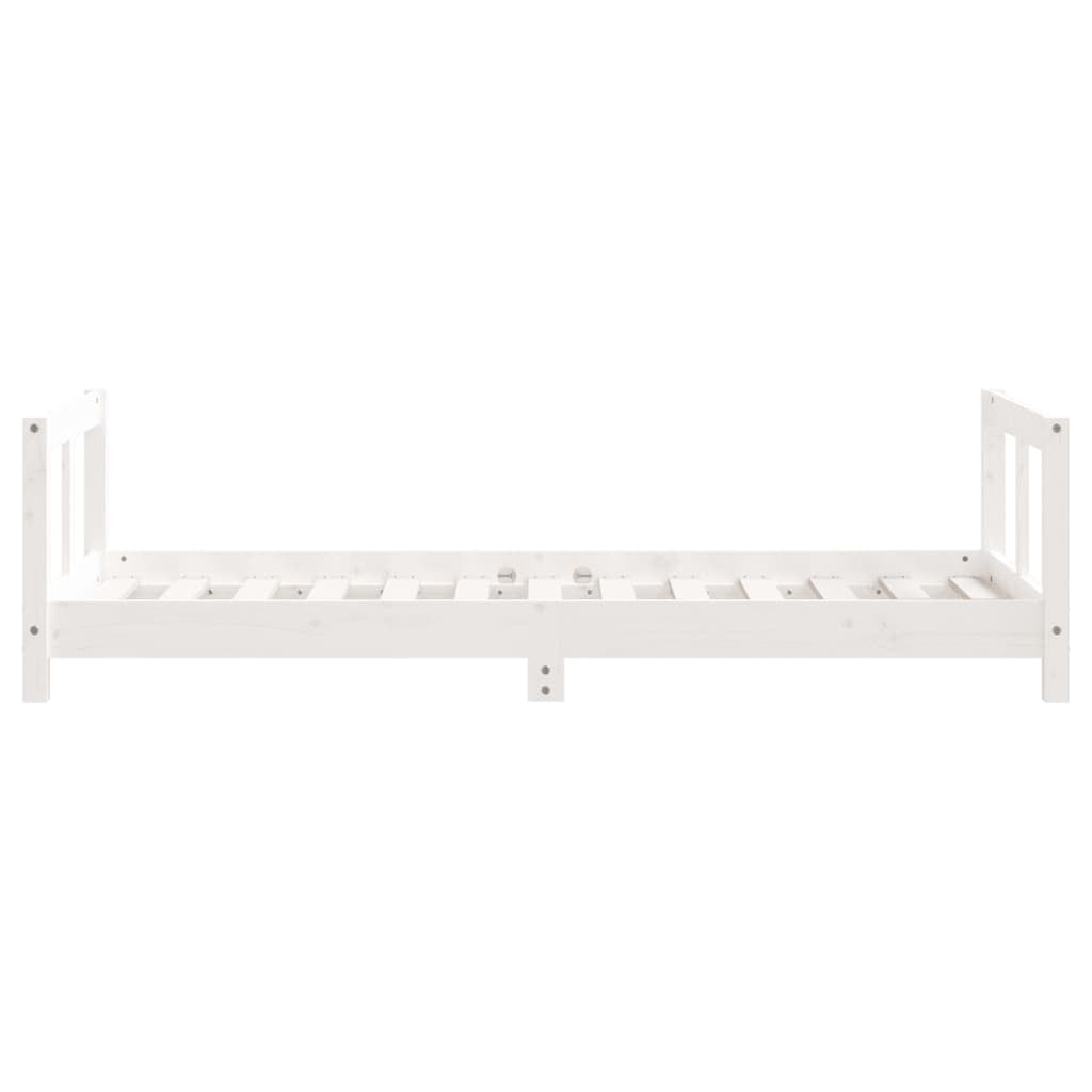 Vidaxl Estructura De Cama Para Niños Madera De Pino Blanco 80x160 Cm_4