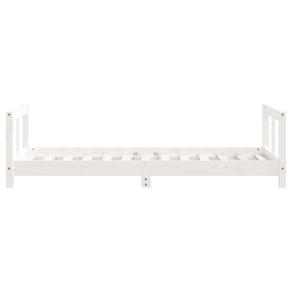 Vidaxl Estructura De Cama Para Niños Madera De Pino Blanco 80x160 Cm_4