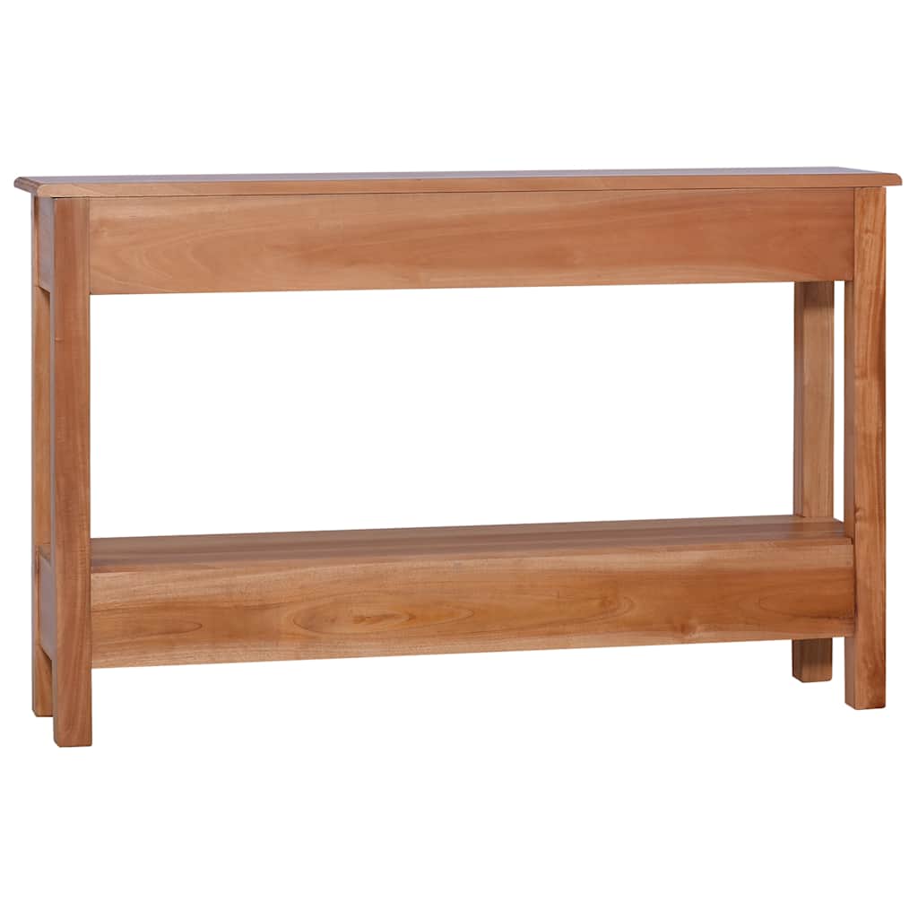 Mesa Consola De Madera Maciza De Caoba 120x30x75 Cm_3