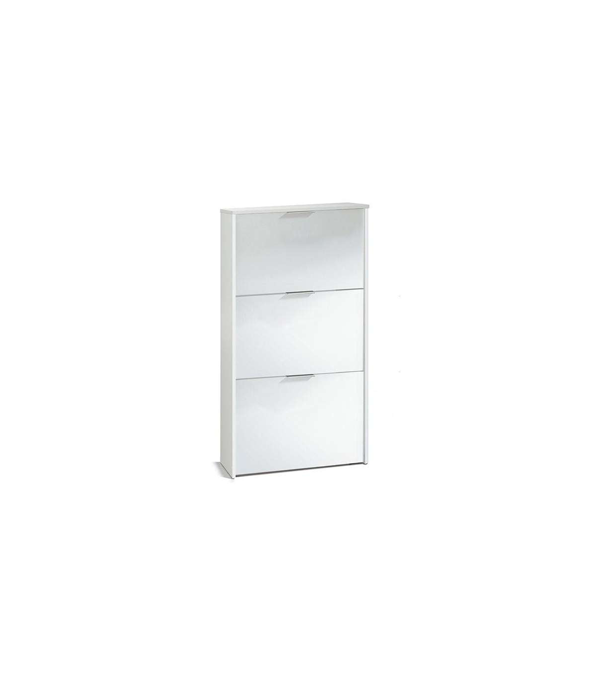 Mueble Zapatero 3 Trampones Almanzora Acabado Blanco, 60 Cm(ancho) 113 Cm(altura) 22 Cm(fo_0