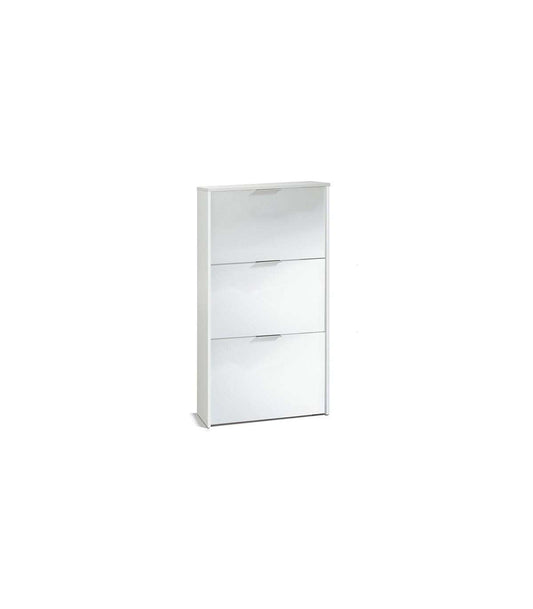Mueble Zapatero 3 Trampones Almanzora Acabado Blanco, 60 Cm(ancho) 113 Cm(altura) 22 Cm(fo_0