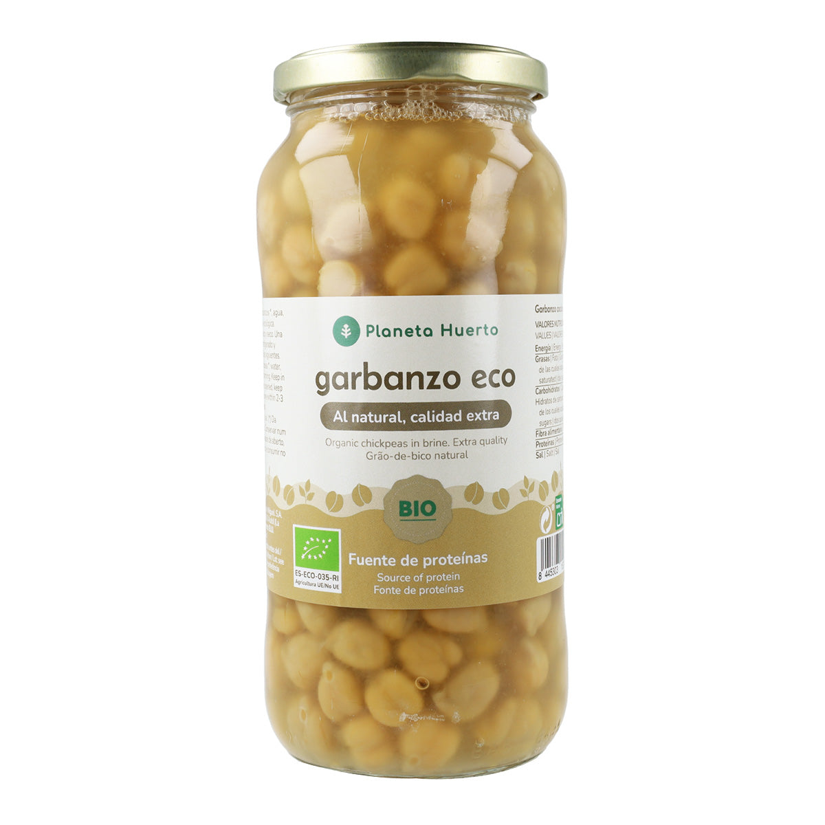 Garbanzo Cocido ECO Planeta Huerto 400 g