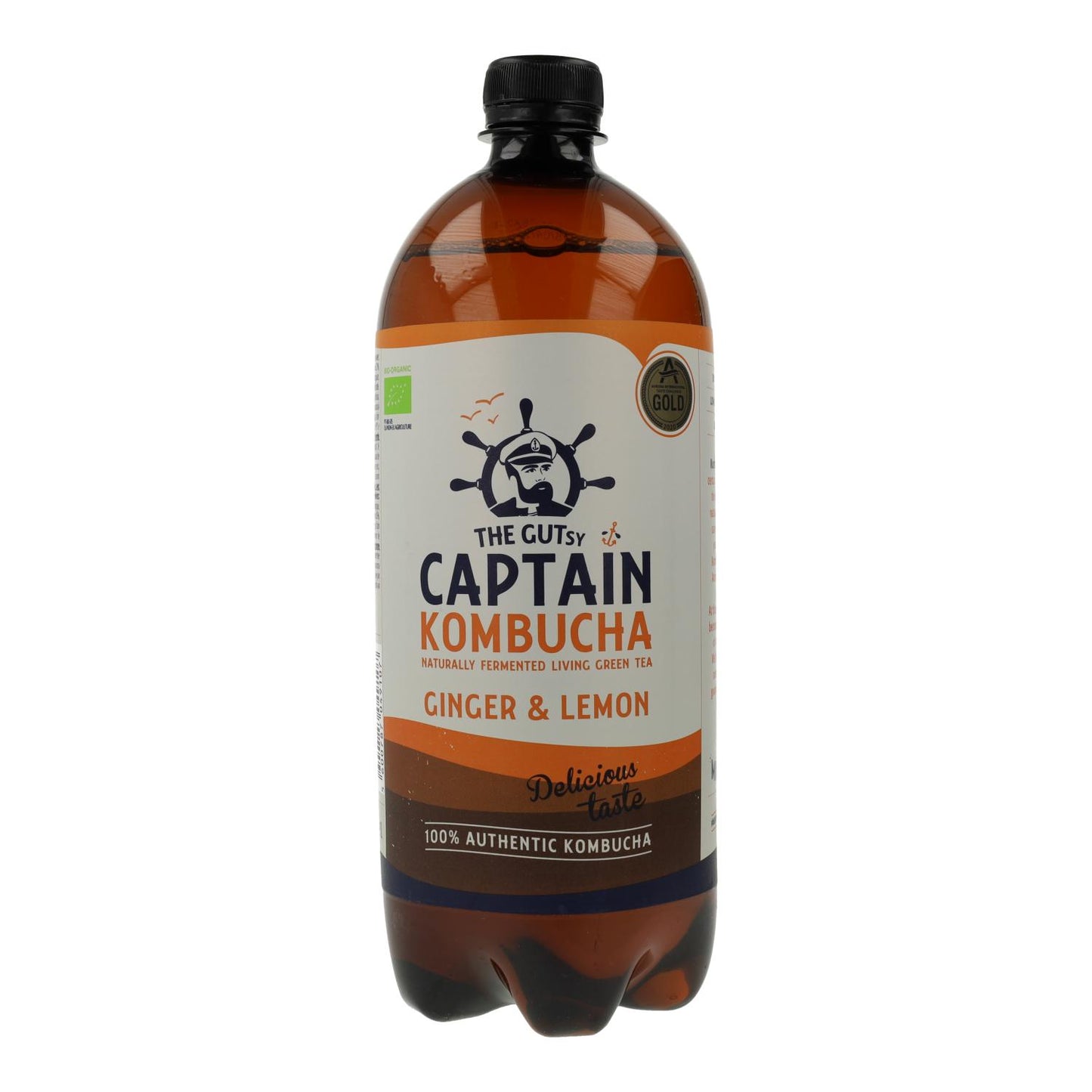 Bebida Kombucha BIO Jengibre y Limón Captain Kombucha 1 L