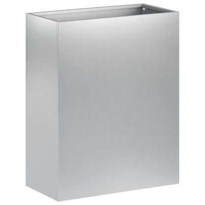 Macetero De Jardín Plateado 40 X 20 X 40 Cm Acero Galvanizado_0