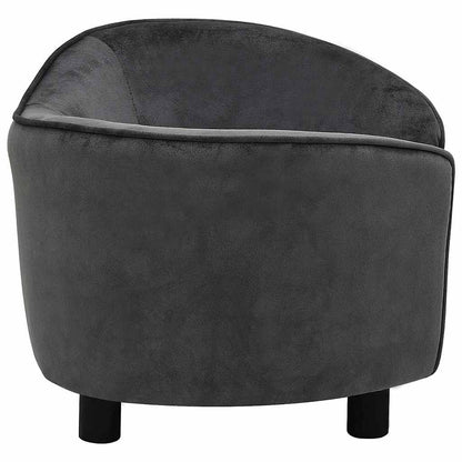 Vidaxl Sofá Para Perros Felpa Gris Oscuro 69x49x40 Cm_3