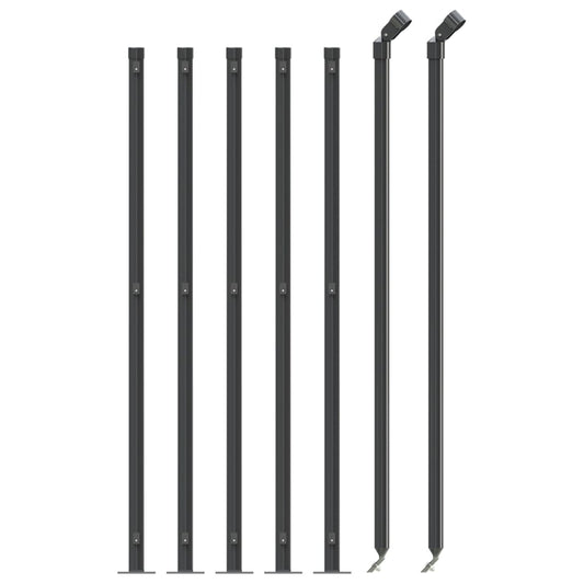 Cerca De Alambre Con Brida Gris Antracita 1,1x10 M / Vetonek_0