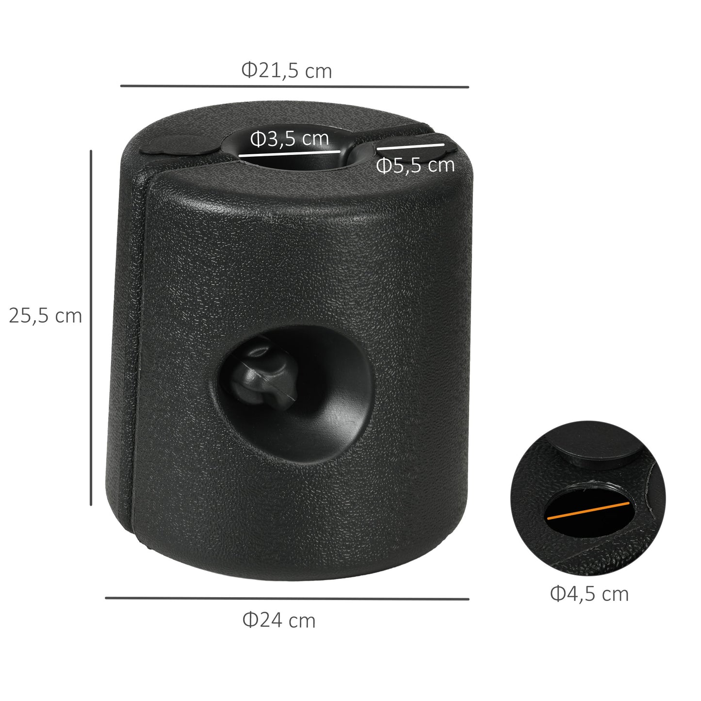 Outsunny 4 Pesos Para Carpas Rellenables De Agua 8,7 Kg O Arena 12 Kg_2