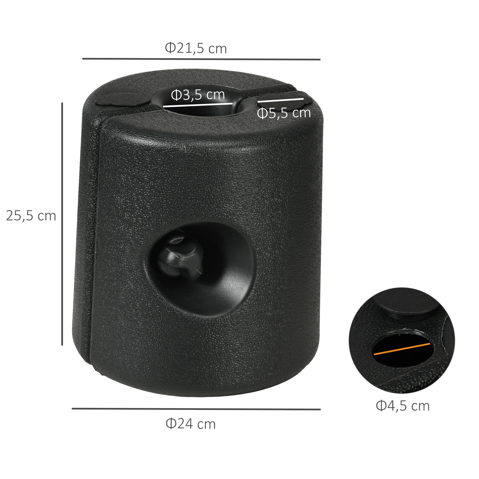 Outsunny 4 Pesos Para Carpas Rellenables De Agua 8,7 Kg O Arena 12 Kg_2