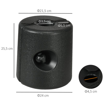 Outsunny 4 Pesos Para Carpas Rellenables De Agua 8,7 Kg O Arena 12 Kg_2