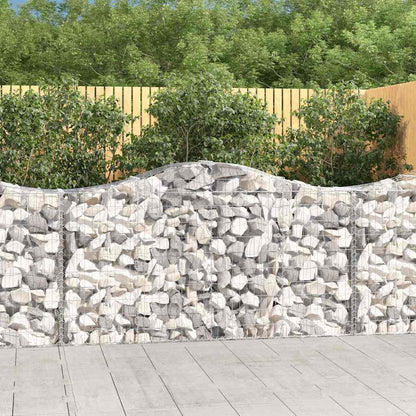 Cestas De Gaviones 8 Uds Forma De Arco Hierro 200x50x100/120cm_1