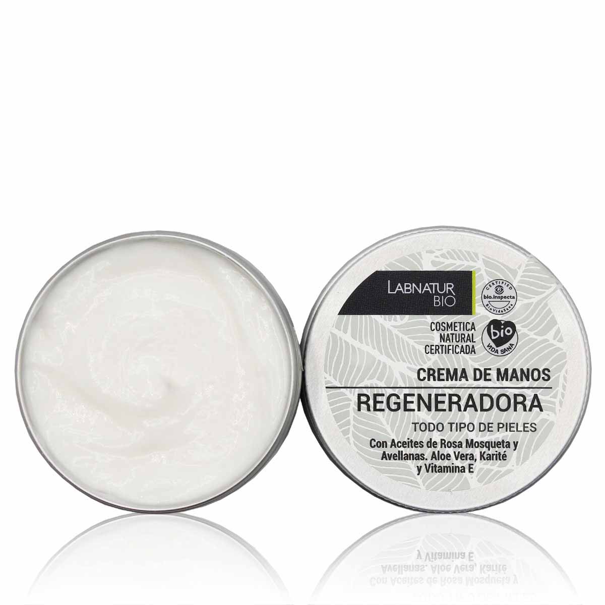Crema de Manos Regeneradora Labnatur Bio 50 ml | Aloe Vera, Rosa Mosqueta y Karité | Repara y Nutre | Vegano_1