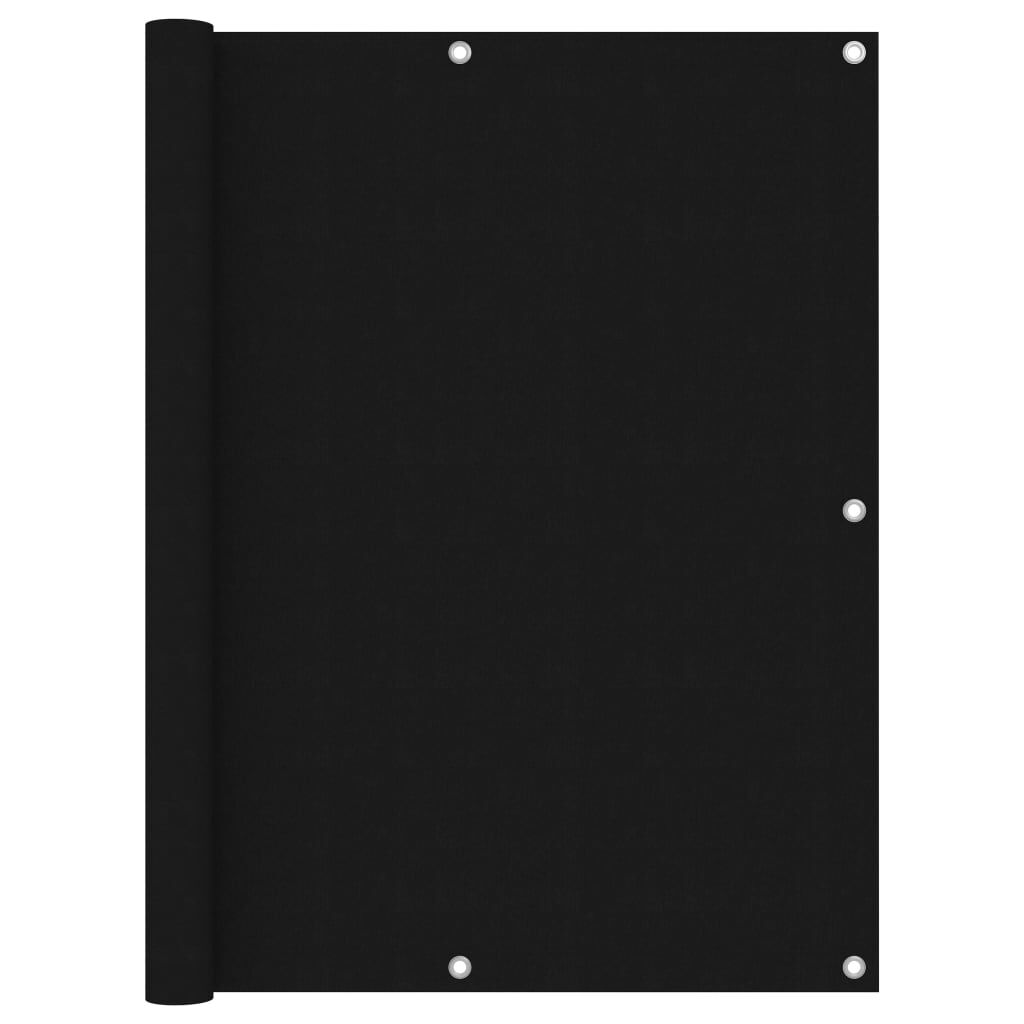 Vidaxl Toldo Para Balcón Tela Oxford Negro 120x400 Cm_0