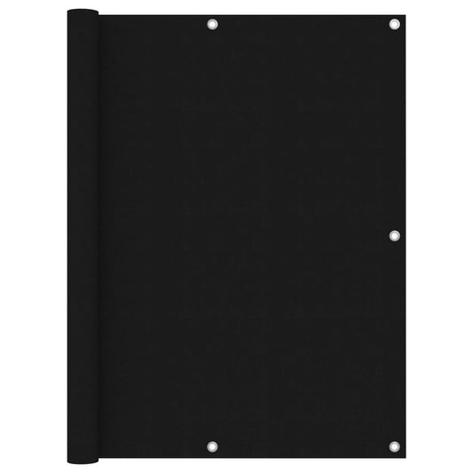 Vidaxl Toldo Para Balcón Tela Oxford Negro 120x500 Cm_0