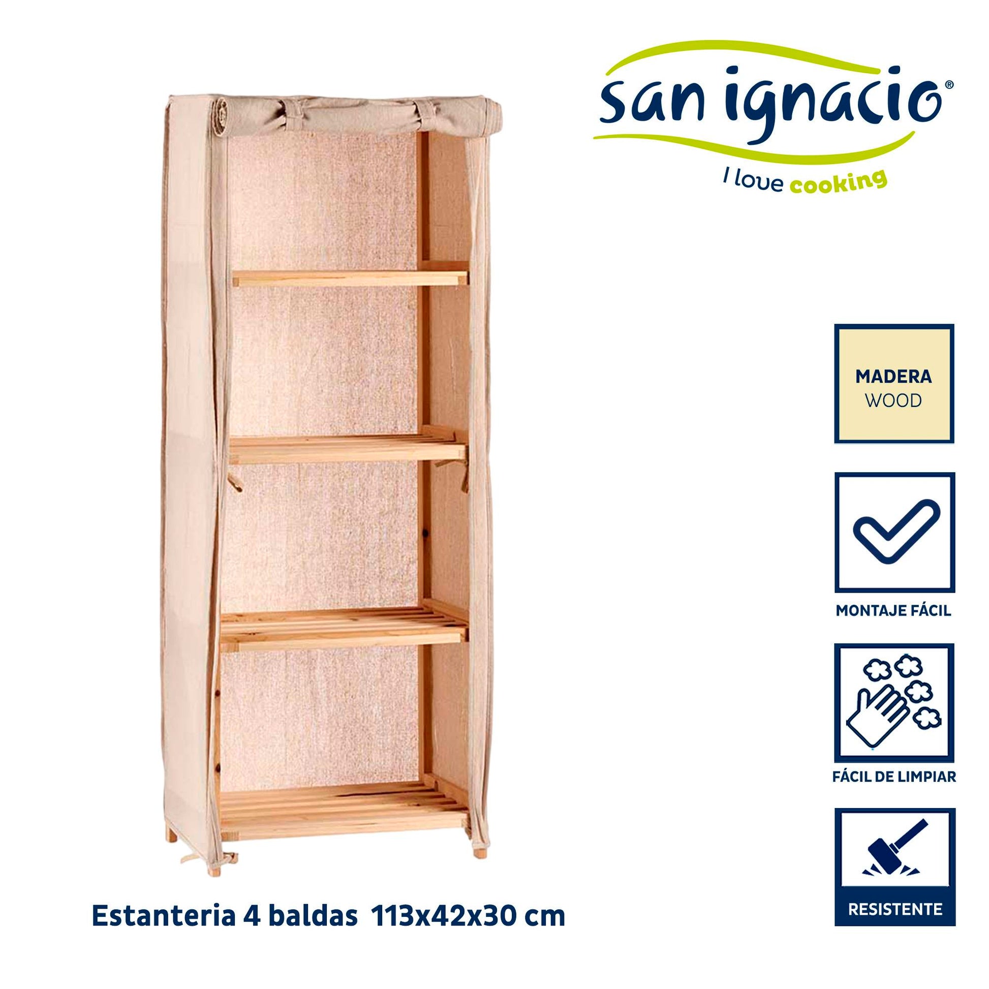 Estantería Tela Natural Kipit – Solución Chic Y Versátil Para Tu Hogar