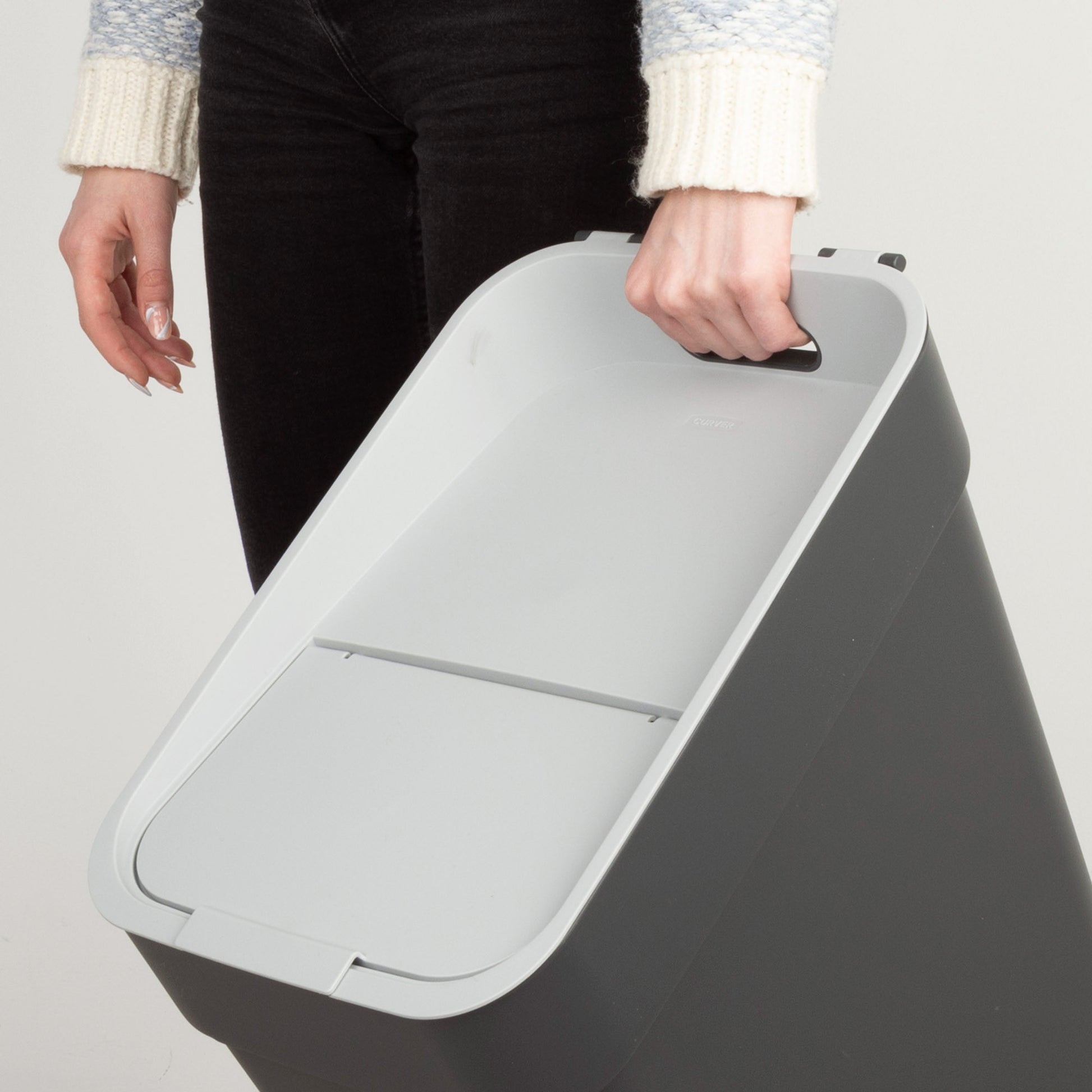 Curver Cubo De Reciclaje Ready To Collect 30l Gris_4