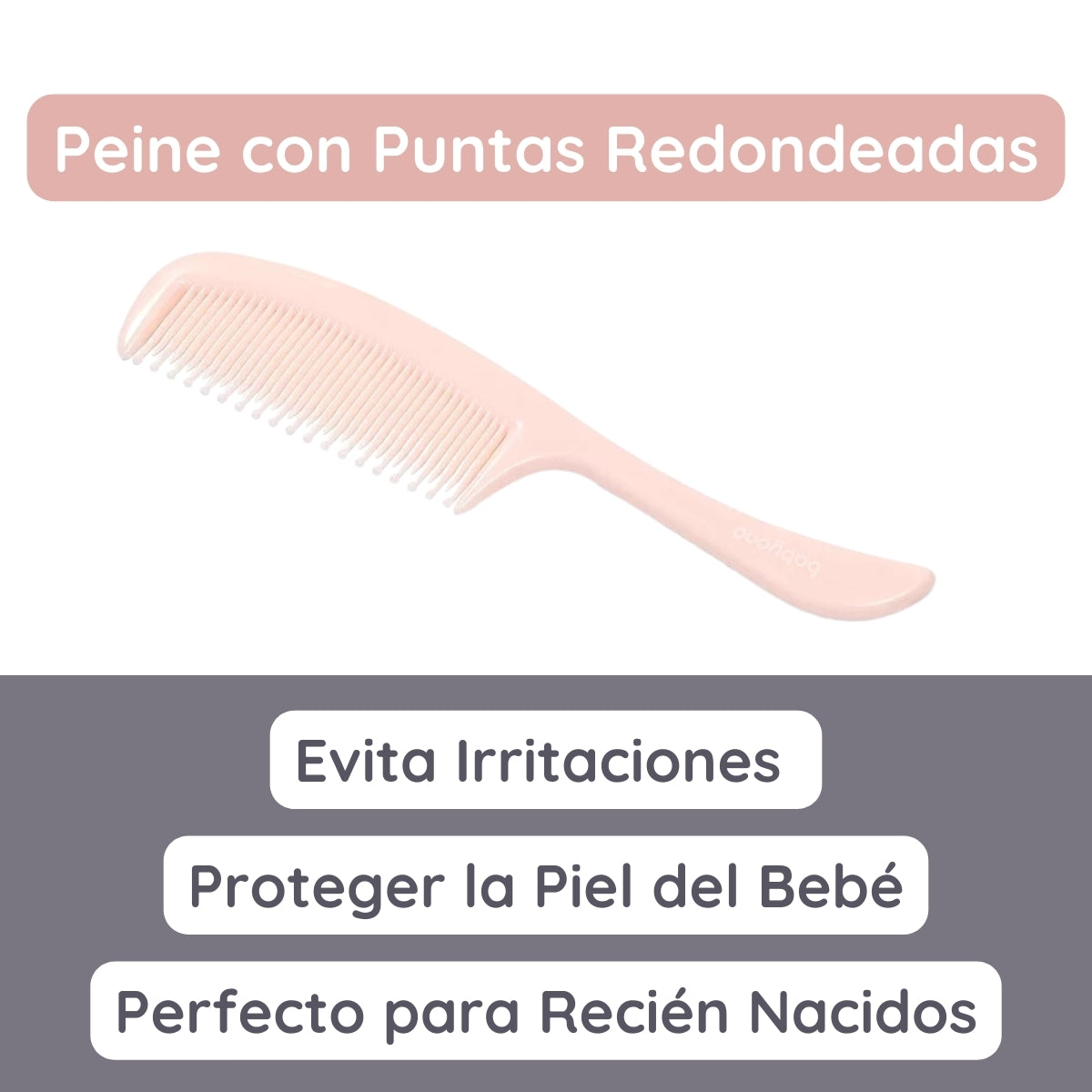 Set Cepillo Y Peine Con Cerdas Naturales Extra Suaves Pink_3