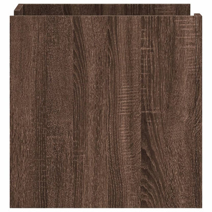 Mesita De Noche Madera De Ingeniería Roble Marrón 45x50x50 Cm_3
