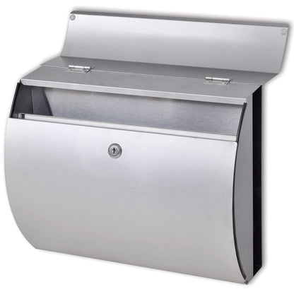 Vidaxl Buzón Con Soporte De Acero Inoxidable_2