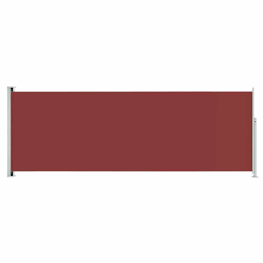 Vidaxl Toldo Lateral Retráctil Para Patio Rojo 220x600 Cm_0