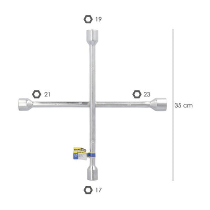 Llave Cruz Wolfpack 17x19x21x23 Mm. Para Coche_1