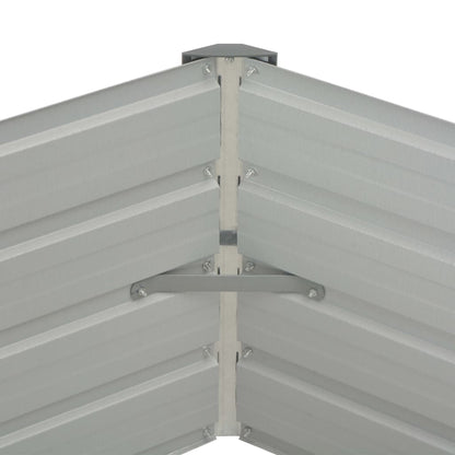 Jardinera Elevada Acero Galvanizado Gris Antracita 129x129x45cm_4