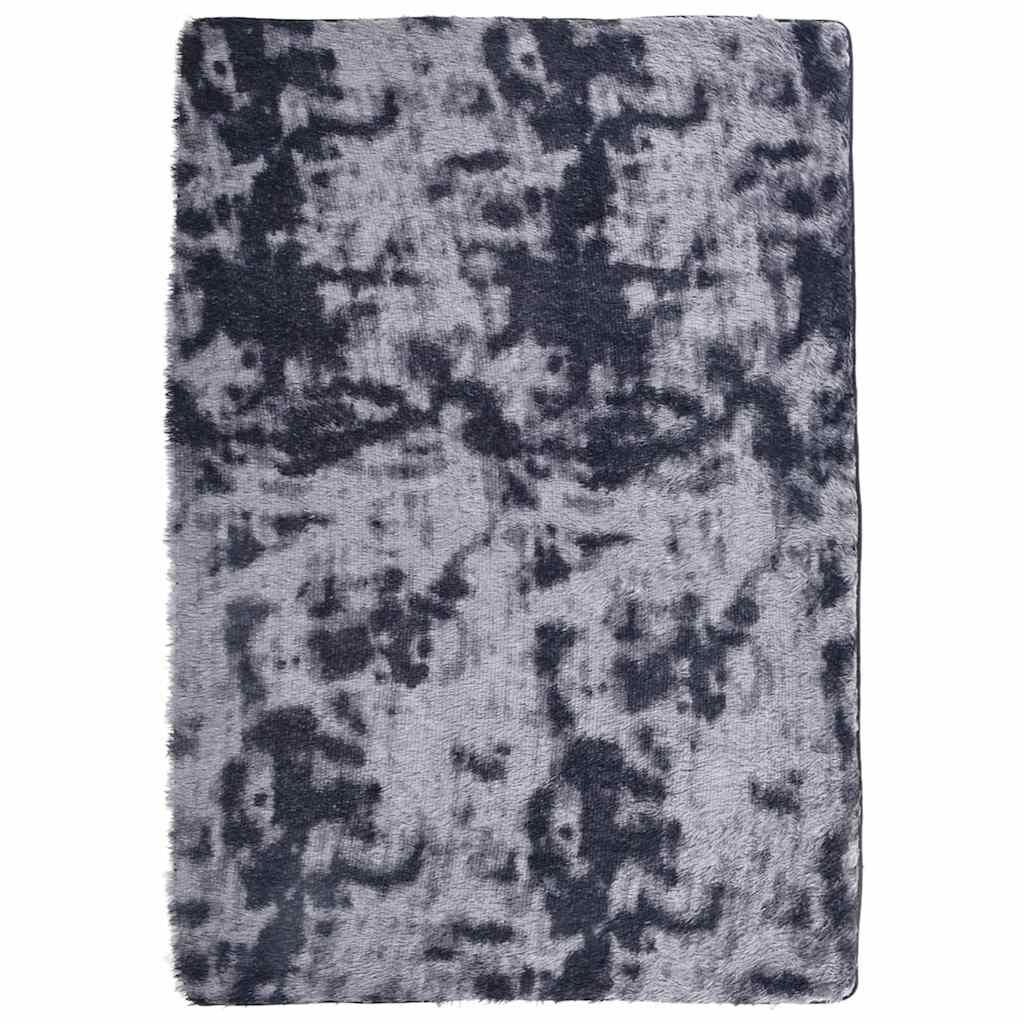 Vidaxl Alfombra De Pelo Largo Navarra Gris Oscuro 120x170 Cm Poliéster_0