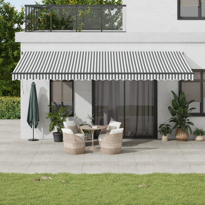 Toldo Retráctil Automático Luz Led Antracita Blanco 600x350 Cm_1