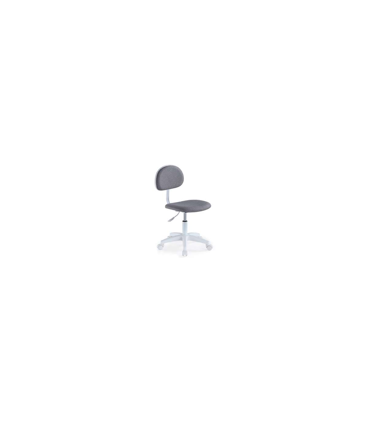 Silla De Escritorio Giratoria Lucky Gris/blanco, 88 Cm(alto)54 Cm(ancho)54 Cm(fondo)._4
