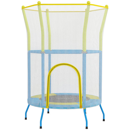 Aiyaplay Cama Elástica Infantil Ø140x190 Cm Con Red De Seguridad Multicolor_0