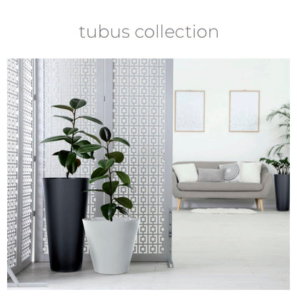 Maceta Tubus 28,5l., Dimensiones (mm) 400x400x373, Color Blanco_1
