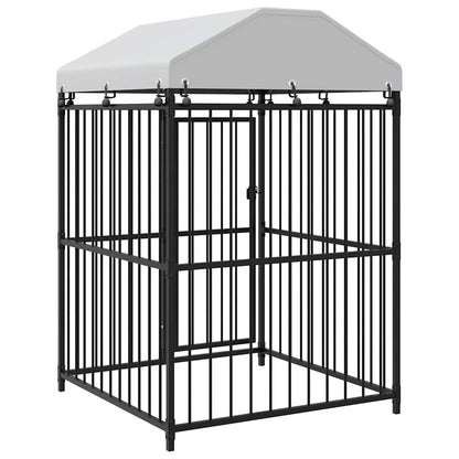 Perrera De Exterior Con Techo 120x120x150 Cm_5