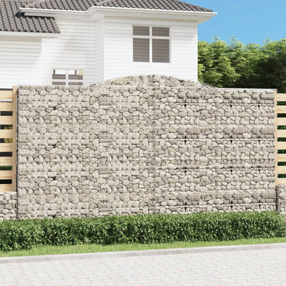 Cestas De Gaviones 6 Uds Forma De Arco Hierro 400x50x220/240 Cm_1
