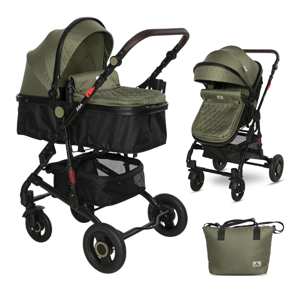 Carrito De Bebé Dúo Convertible Alba Premium Loden Green_0
