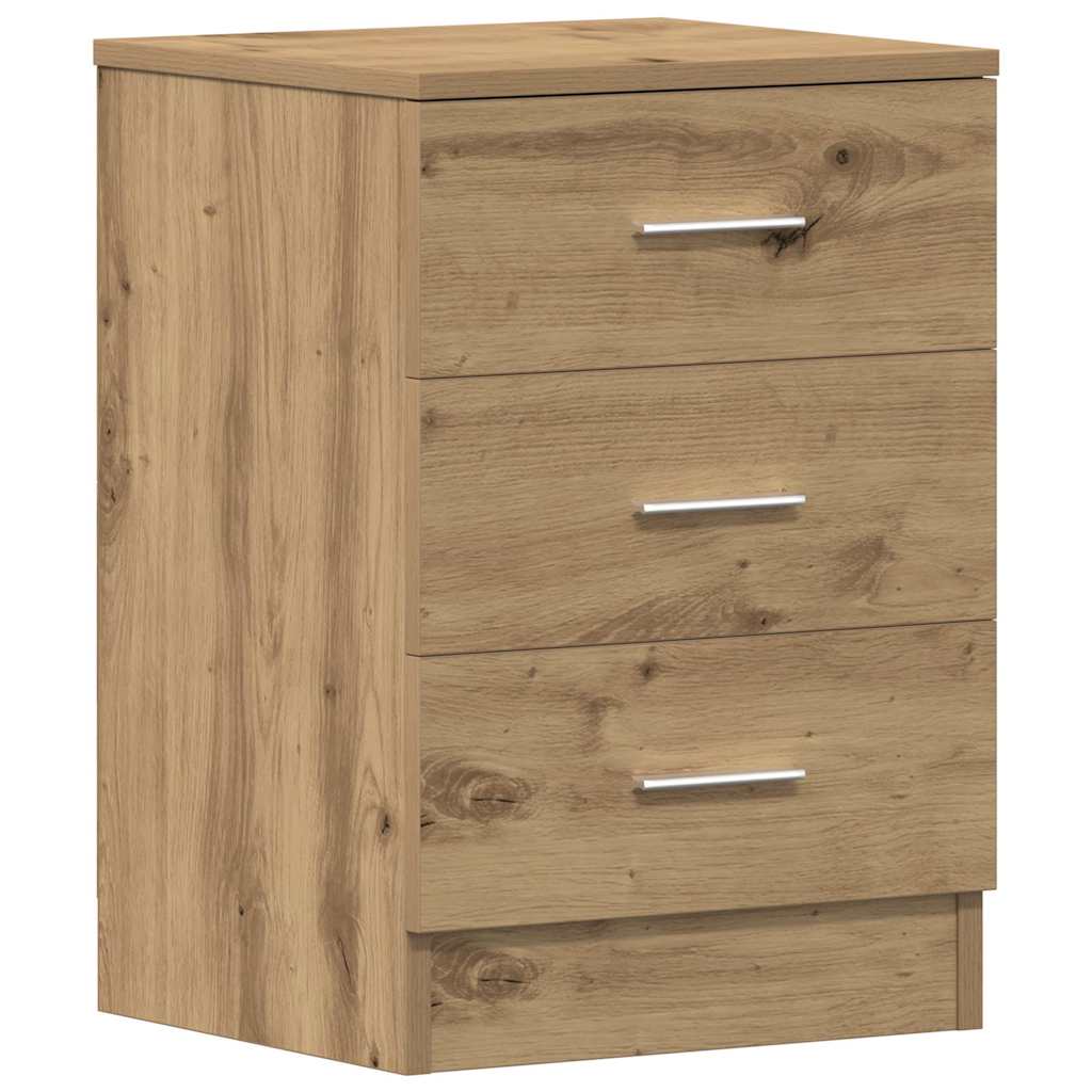 Mesita De Noche Madera De Ingeniería Roble Artisian 38x35x55 Cm_0