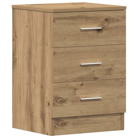 Mesita De Noche Madera De Ingeniería Roble Artisian 38x35x55 Cm_0