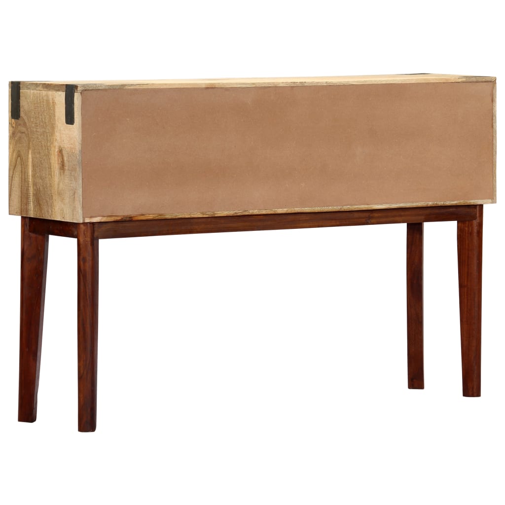 Mesa Consola De Madera Maciza De Mango Rugosa 115x30x76 Cm_1