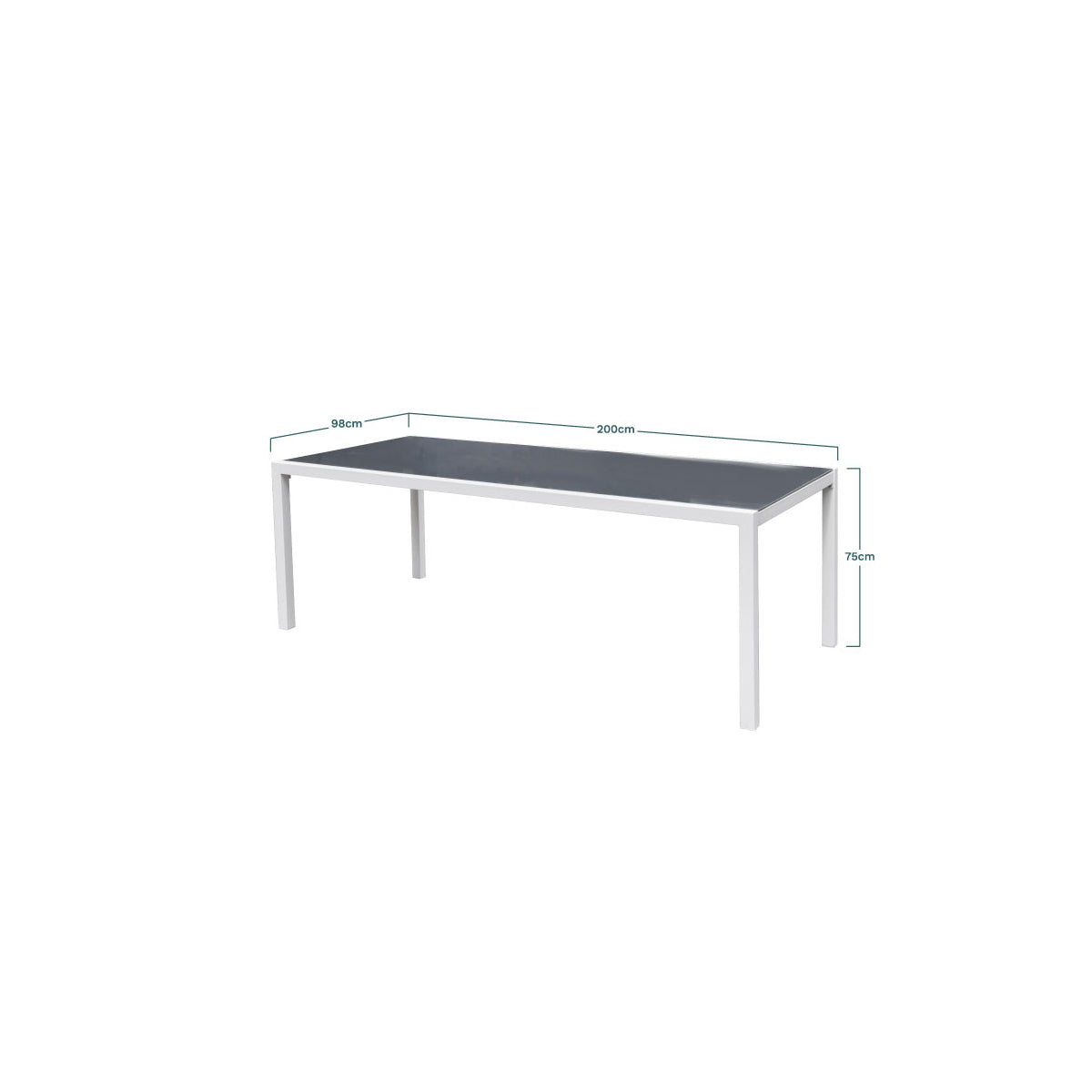 Magnolia Conjunto De Comedor De Exterior 6 Sillones + 1 Mesa De Cristal, Acero Y Texaline_1