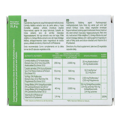 Centella asiática complex Nature Essential 2500 mg, 60 cápsulas